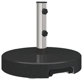 Kerekes Napernyő Állvány Fogantyúval Fekete Gránit 29 kg Kerek