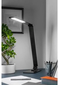 Lámpa Asztali LONEOS 12W, 700lm, AC220-240V, 3-CCT, 5 fokozatú fényerő ,RA>80,USB, fekete