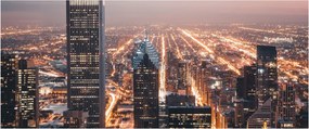 Fényes metropolisz képe (120x50 cm)