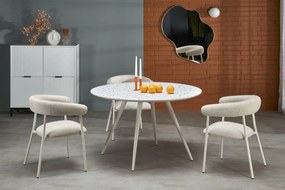 ARAMIS asztal, lastrico / fehér