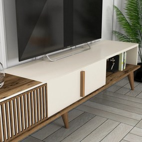 TV szekrény Milan TV - Diós, Krém
