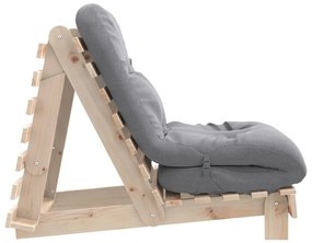 tömör fenyőfa futon kanapéágy matraccal 70 x 206 x 11 cm