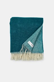 Luxus pléd új-zélandi gyapjúból, türkizkék türkiz 140x200 cm