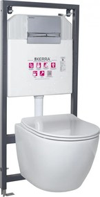 Delos Adriatic Chrome falba építhető WC tartály szett