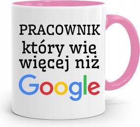 Munkavállalóknak Rózsaszín Bögre Több, Mint Google fényképes nyomtatással