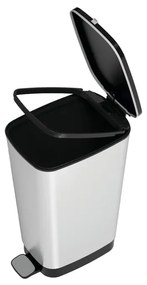 Ezüstszínű műanyag pedálos szemetes 45 l Chic Bin – KIS