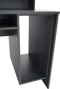 Számítógépasztal/gamer asztal, grafit, TEZRO NEW