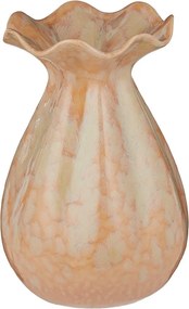 FLORA kerámia váza 26cm , bézs