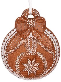 Karácsonyfadísz Mézeskalács masnis dísz