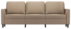 3 személyes cappuccino színű műbőr kanapé 180 cm