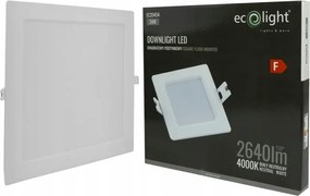 Mennyezeti Led lámpa Süllyesztett lámpatest Négyzet alakú 24W 4000K Semleges Fehér