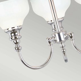 Elstead glamour klasszikus fürdőszobai lámpa cheadle fehér króm elsbath-cd3 IP44