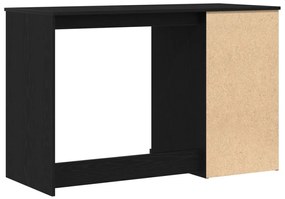 vidaXL Tárolós Asztal Fekete tölgy 50x115x75 cm Forgácslap