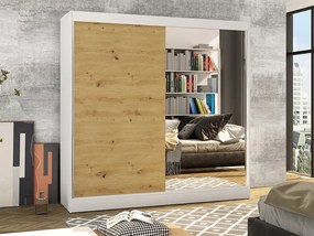 Ruhásszekrény Birdie (fehér + artisan). 1068323