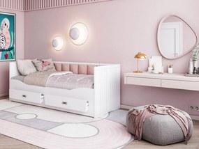 GL HERMES kihúzható ágy matracokkal 80x200 - rózsaszín