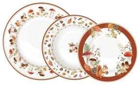 Őszi porcelán 18 részes étkészlet Autumn Breeze