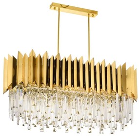 CRYSTALLINE láncos csillár 8xE27/40W/230V aranyszínű