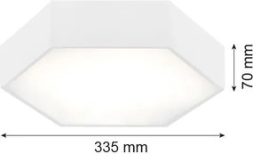 Argon ARIZONA 3827 Süllyesztett mennyezeti lámpa 1x22,5W/LED 3000K 2450LM IP20