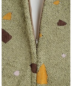 Zöld buklé-zsenília gyerek babzsákfotel Terrazzo Chair – Wigiwama