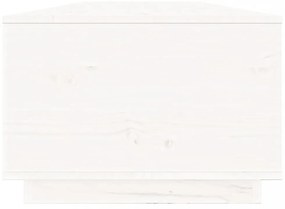 fehér tömör fenyőfa dohányzóasztal 100x50x35 cm