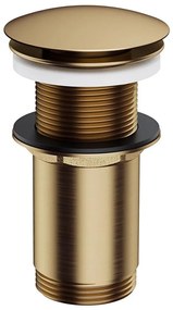 OMNIRES A716BR - CLICK-CLACK mosdóleeresztő 6,6 cm, szálcsiszolt bronz