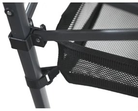 Antracit színű összecsukható kempingasztal 118x70 cm