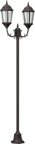 vidaXL Kerti Világítás Bronz 68 x 20 x 235 cm Alumínium és üveg