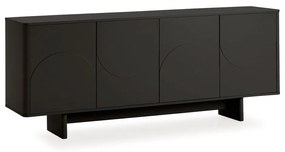 Fekete komód 180x75x40 cm Solei – MOME