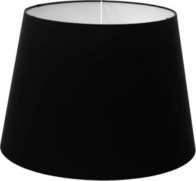 Lámpabúra Kúp E27 Fekete Pamut 20x30 H20 Mirano