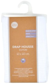Gumis muszlin gyerek lepedő babaágyhoz 60x120 cm – Bébé Douceur