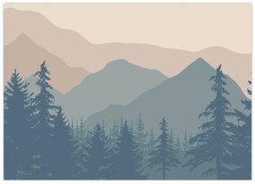 Kép - Türkiz hegység N⁰2 (70x50 cm)