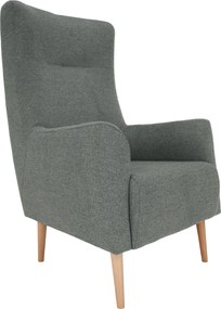 Füles fotel, mentol/tölgy, SAMY