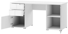 PC asztal Sallosa 15 (fehér + fényes fehér). 1068220