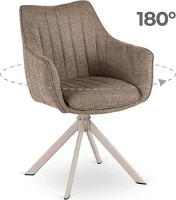 ASPEN 2 bézs/kasmír forgó étkezőszék