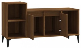 barna tölgyszínű szerelt fa TV-szekrény 100x35x55 cm