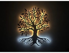 Li-Go 5729/DUB2 - LED fali dekoráció érzékelővel LED/10W/5V 90x110 cm tölgy