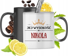 Mágikus Bögre Nikola Fekete Matt Nyomtatott Fotóval 330ml