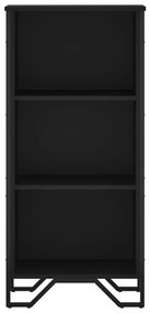 fekete szerelt fa könyvszekrény 50 x 31 x 106 cm