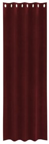 Sötétítőfüggöny 2 db Sötétvörös Bársony