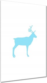 Vászonkép 80x120 Kék rénszarvas