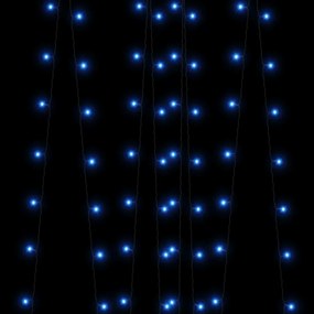5 db 5x200 LED-es kék bel-/kültéri napelemes fényfüzér