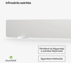 Blumfeldt DryWave infravörös falszárító, 50-150 W, festéket és vakolatot szárít, falra szerelés is