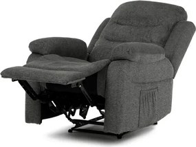 Dönthető fotel szürke, szövet anyag TV-4086 GREY2