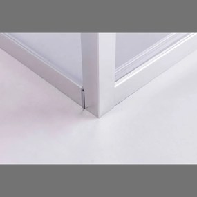 Stuxi Torino 70x70 szögletes nyílóajtós zuhanykabin 6 mm vízlepergető biztonsági üveggel, króm elemekkel, 200 cm magas
