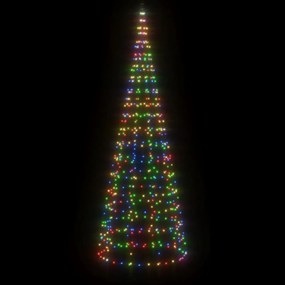 színes LED karácsonyfa zászlórúdra 550 LED 300 cm