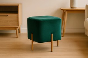 Négyzet alakú puff lábakon 35 x 35 x 40 cm