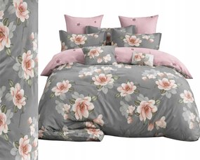 Flanel meleg ágyneműhuzat 200x220 párnahuzat Lengyel 3 részes, virágok, rózsák