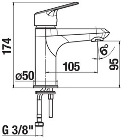 JIKA H3112E10041101 - TALAS mosdócsap 17,4 cm, fényes króm