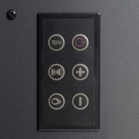 LED elektromos kandalló fűtéssel LED/2000W/230V + távirányító