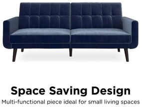 Kék kinyitható kanapé 201 cm Nola - Støraa